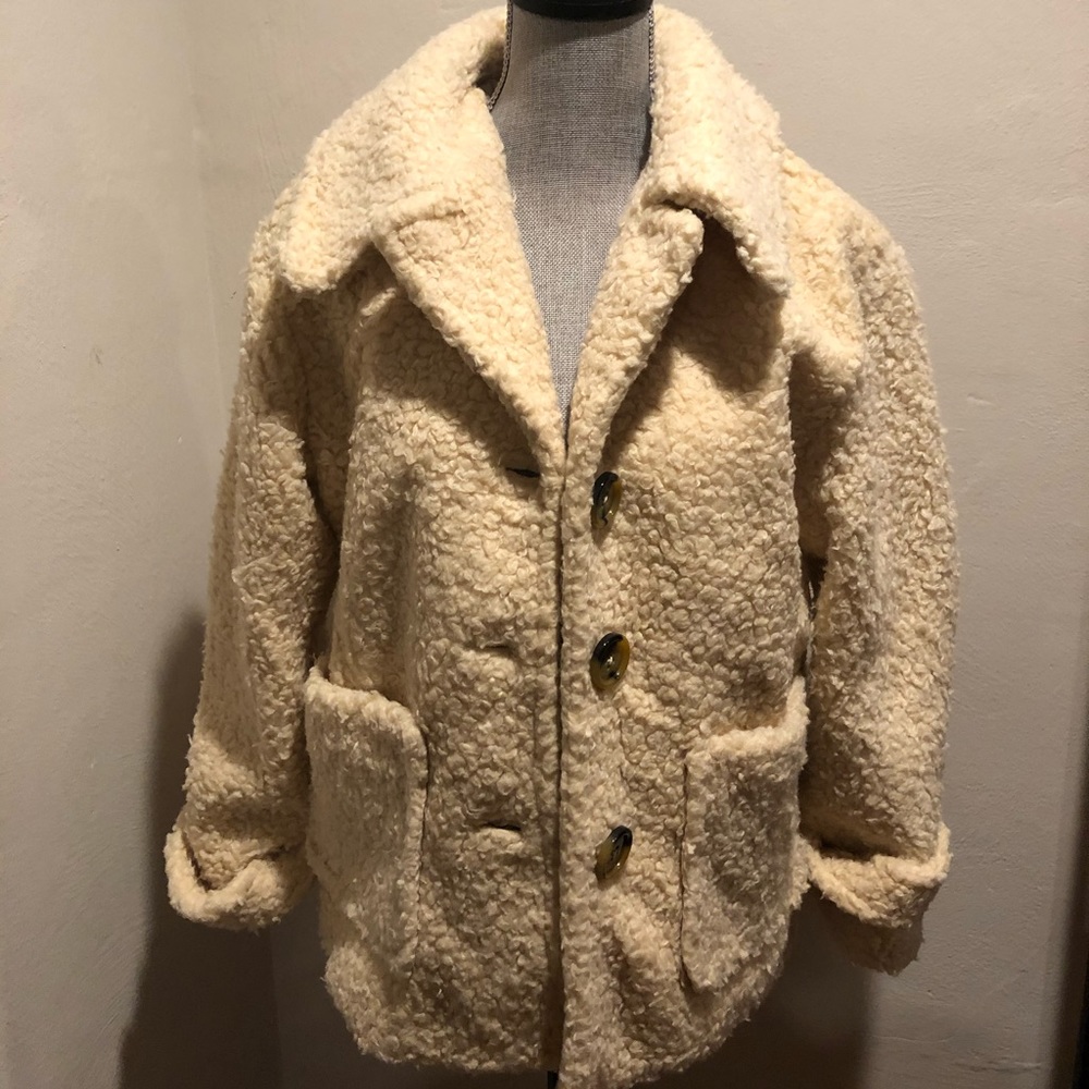 Ivory Free People Jacket/Coat size Small